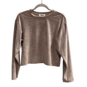 ANTHROPOLOGIE SAM & LAVI Boxy Horizontal Ribbed Soft Sweater Size XS